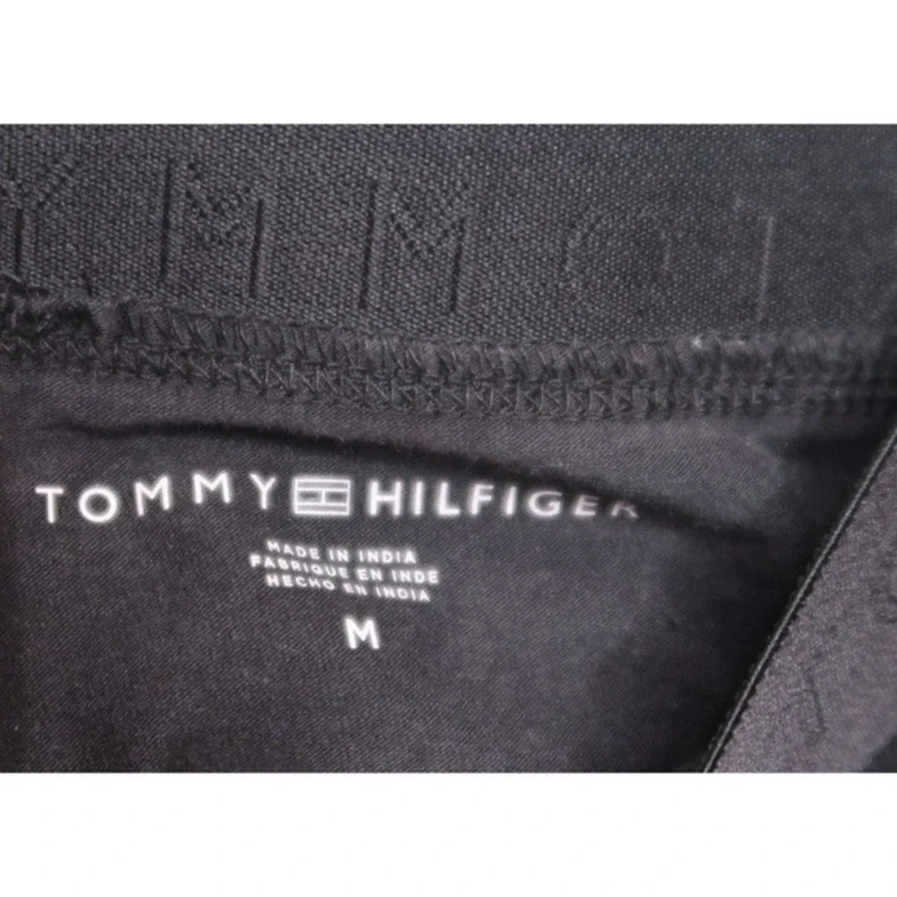 Tommy Hilfiger Women's Black High Waisted Biker Shorts‎ Sz M Lightweight Outdoor